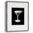 Dressed in Black Martini Framed Print - Solid Wood-1763151925
