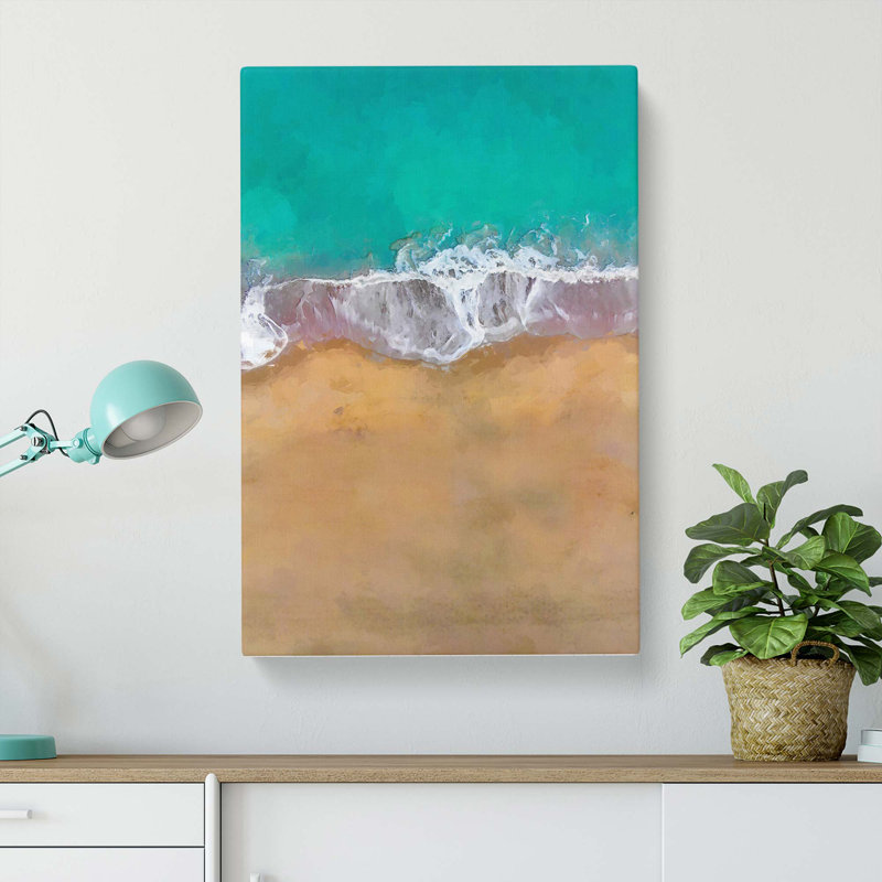 Gold Coast Beach in Australia in Abstract - Wrapped Canvas, 76cm H x 50cm W x 3cm D
