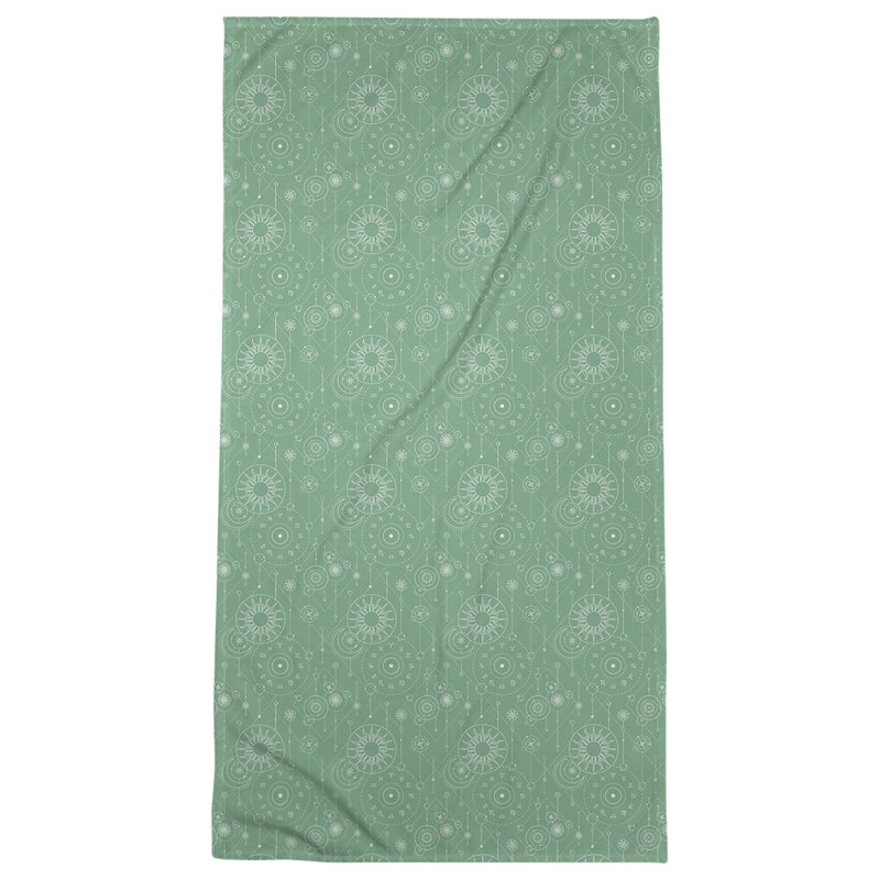 Serviette de plage Katelyn Elizabeth, Vert