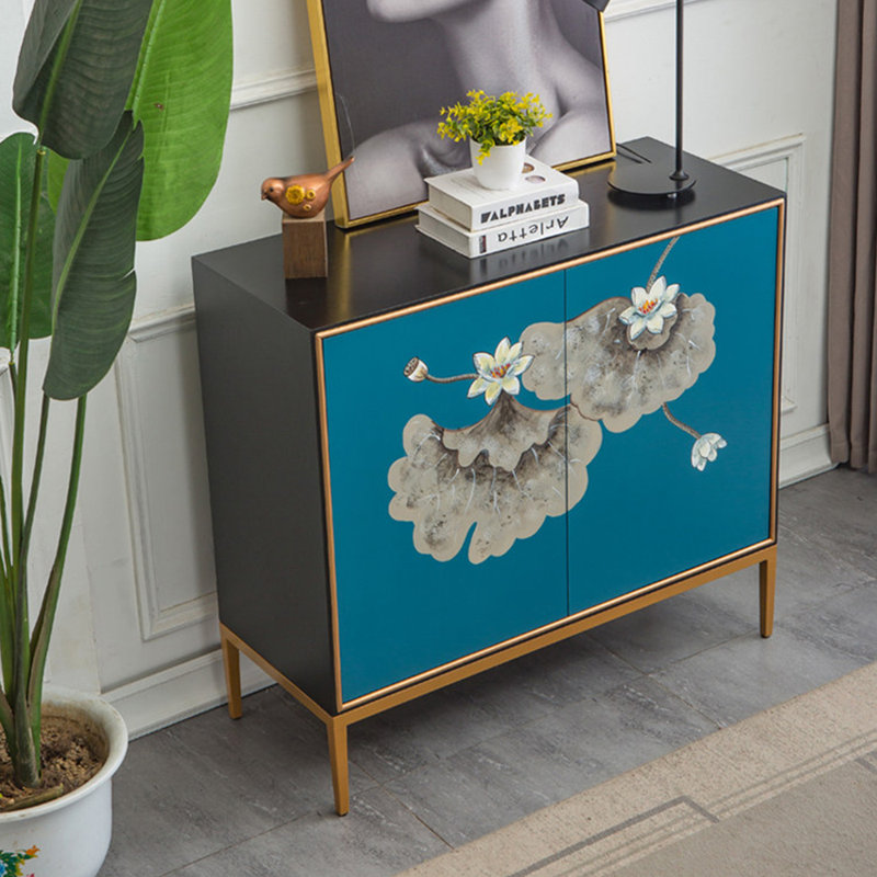 Nouvelle armoire d'appoint peinte de style chinois