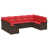 Structure brune / coussin rouge est en rupture de stock sélectionné