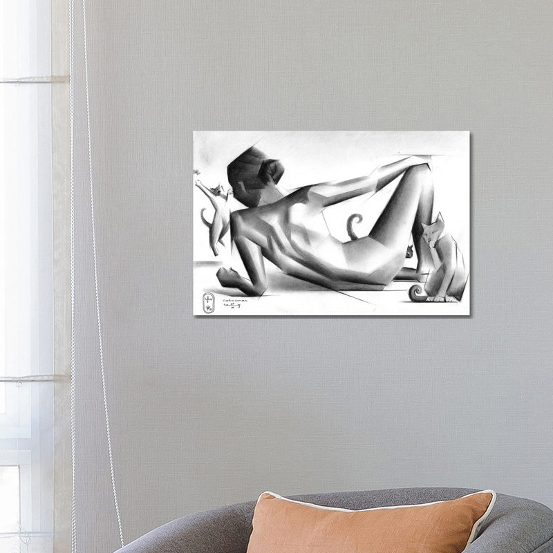 Catwoman by Corné Akkers - Wrapped Canvas Gallery-Wrapped Canvas Giclée, 66.04 cm H x 45.72 cm W x 1.91 cm D