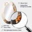 Miroir mural ovale orange et gris-619584732