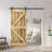 Panelled Wood Painted Z Series Diy Barn Door with Installation Hardware Kit-93777603