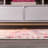 Lasley Contemporary POP Modern Abstract Brushstroke Pink/Cream Rug-1744167648