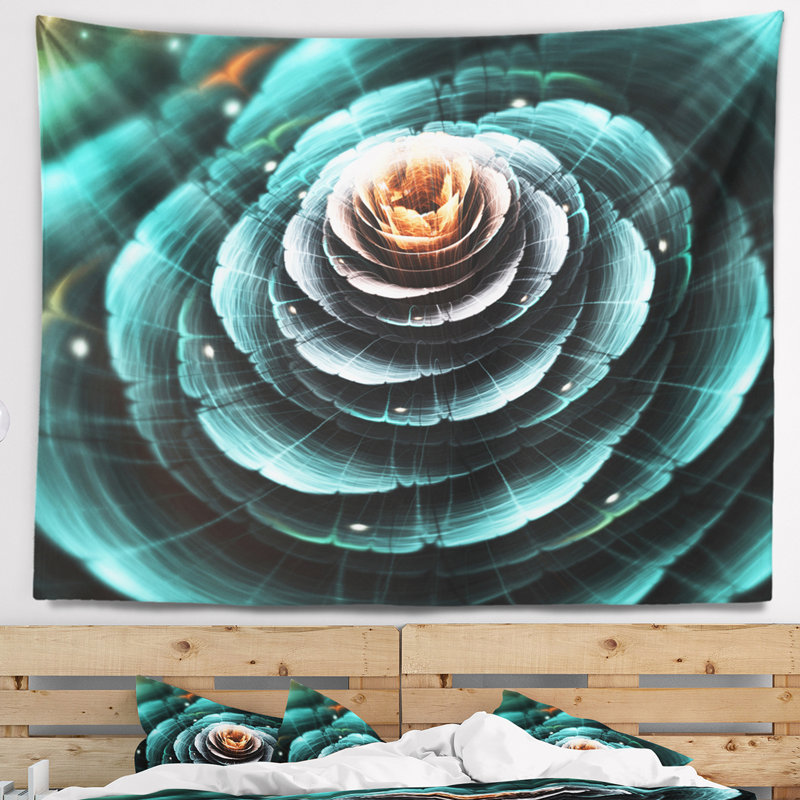 Tapisserie florale, H 50 po x l 60 po