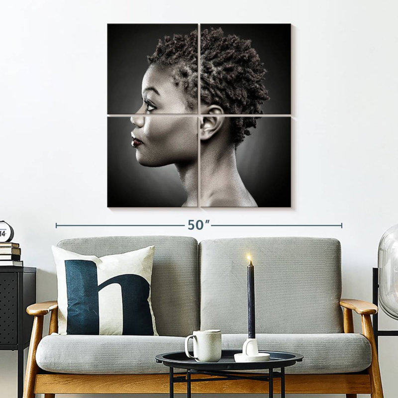Cheveux naturels, H 32 po x l 32 po