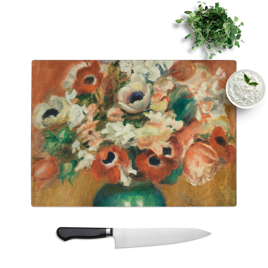 Bouquet of Flowers Vol.3 by Pierre-Auguste Renoir Chopping Board