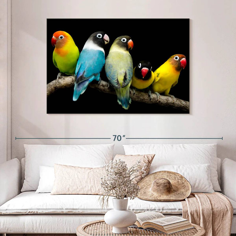 Brampt Five Lovebird Pets, 32" H x 48" W