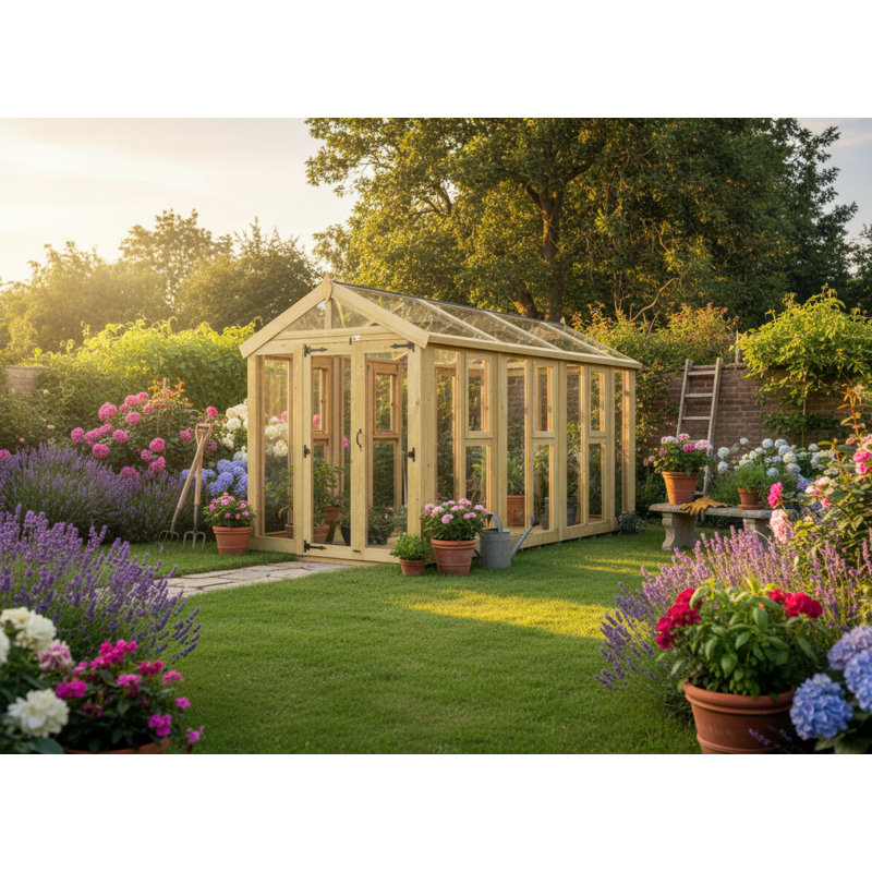 6x14 Glass Green House