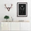 Black Panther in the Shadows - Picture Frame Graphic Art Print-56856517-56856518