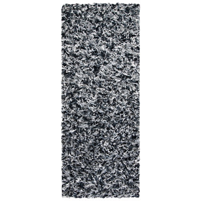 Traynor Shag Hand Loomed Performance Solid Color Rug
