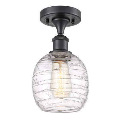 Carlucci Glass Semi Flush Mount