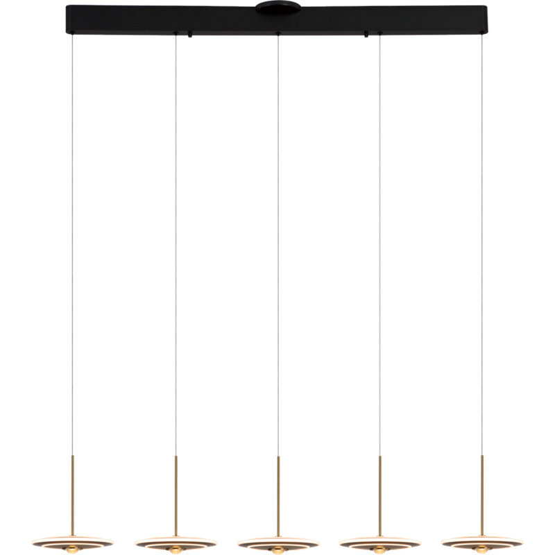 Luminaire suspendu 5 lumières DEL Darissa