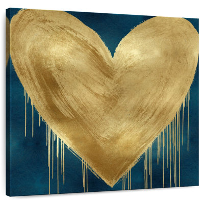 Hardie Big Hearted Gold sur fond sarcelle