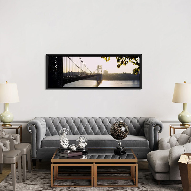 «George Washington Bridge, New York City», reproduction de photo sur toile, H 20 po x l 60 po x P 1,5 po