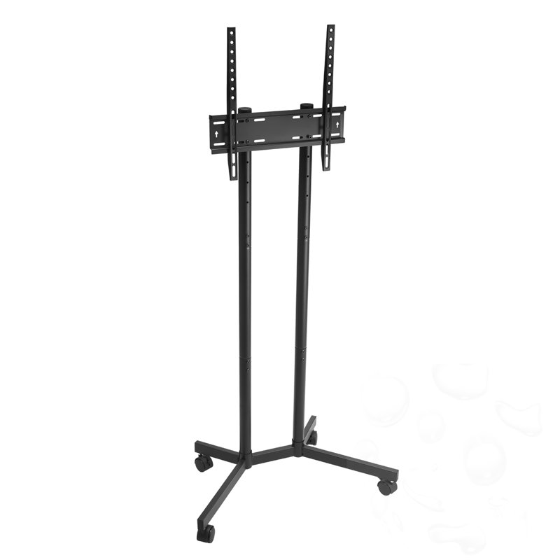 Rolling TV Stand with Height Adjustable and Wheels