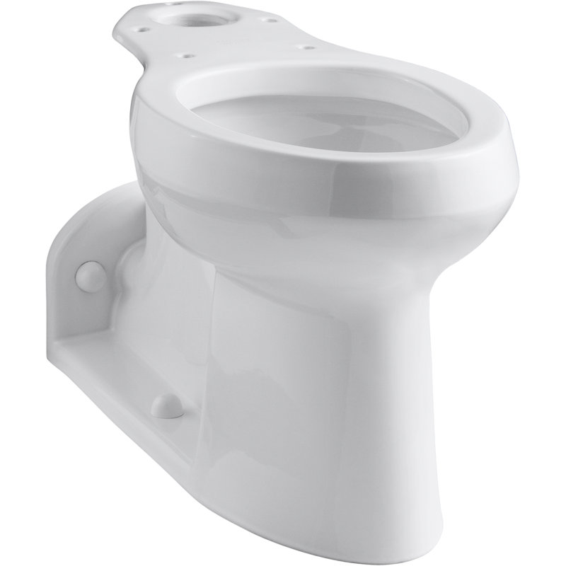 Barrington Comfort Height Rear Outlet Toilet Bowl with Bedpan Lugs and Antimicrobial Finish, Less Seat