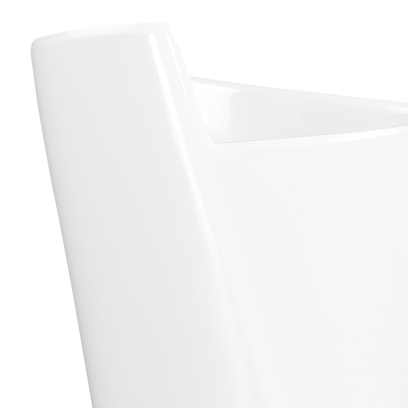 Plastic Round Utensil Crock, 7" H x 4.75" W x 4.75" D