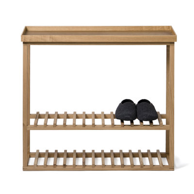 Phillipa 10 Pair Solid Wood Shoe Rack