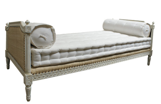 Upholstered Daybed, White