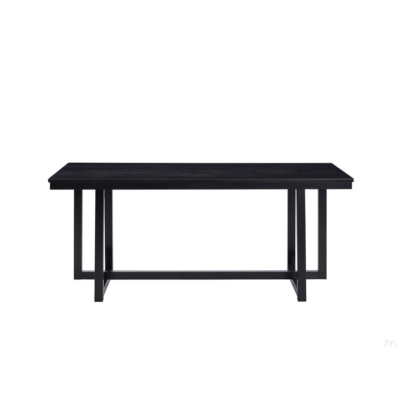 Black Finish Dining Table