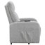 Fauteuil inclinable gris capitonné