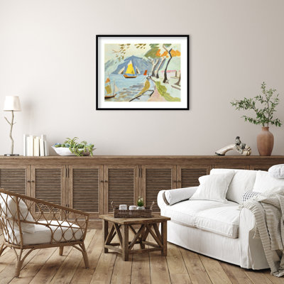 Macau Shoreline Framed On Paper by Anne Durham Print