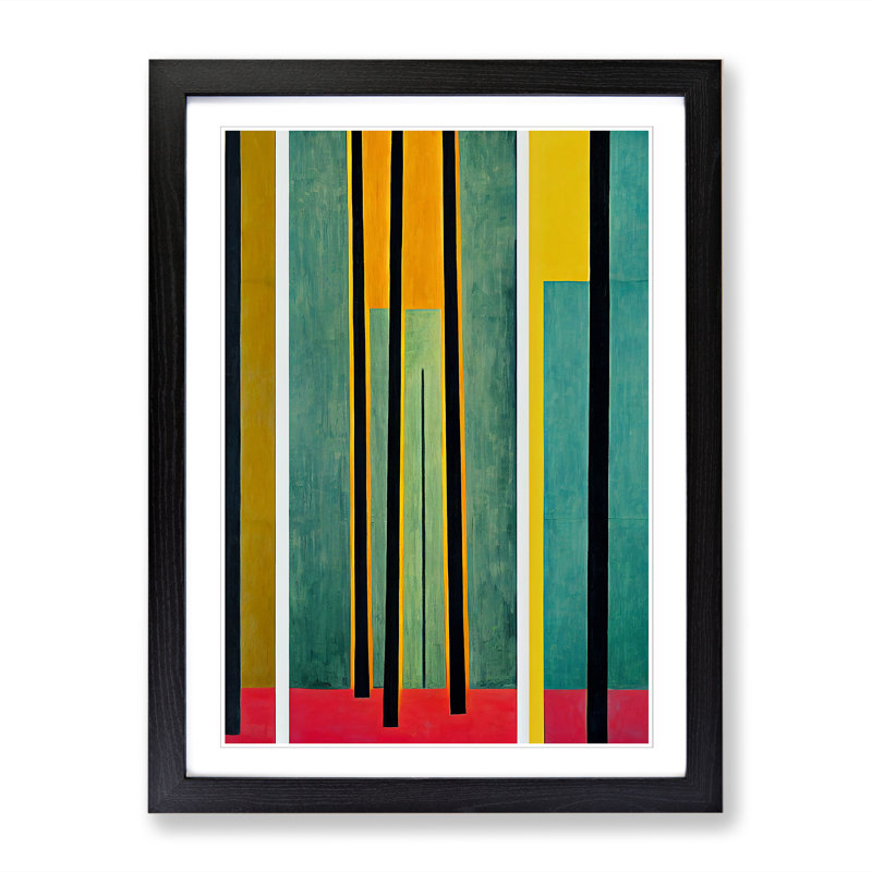 Ortraud Rain Forest in Abstract Vol.3 - Wall Art, 34cm H x 25cm W x 2cm D, Walnut
