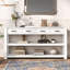 Élégante console avec 4 tiroirs et 2 tablettes, idéale pour les vestibules et les salons.-900852075