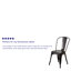 Chaise d'appoint empilable en métal Lily-1653966821