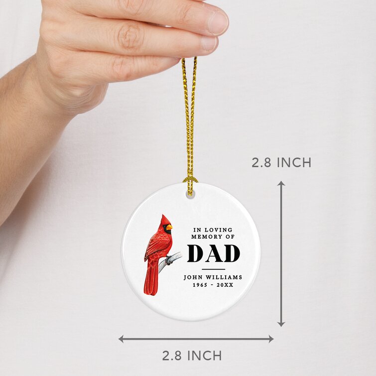 in Loving Memory of Dad Holiday Shaped Ornament The Holiday Aisle