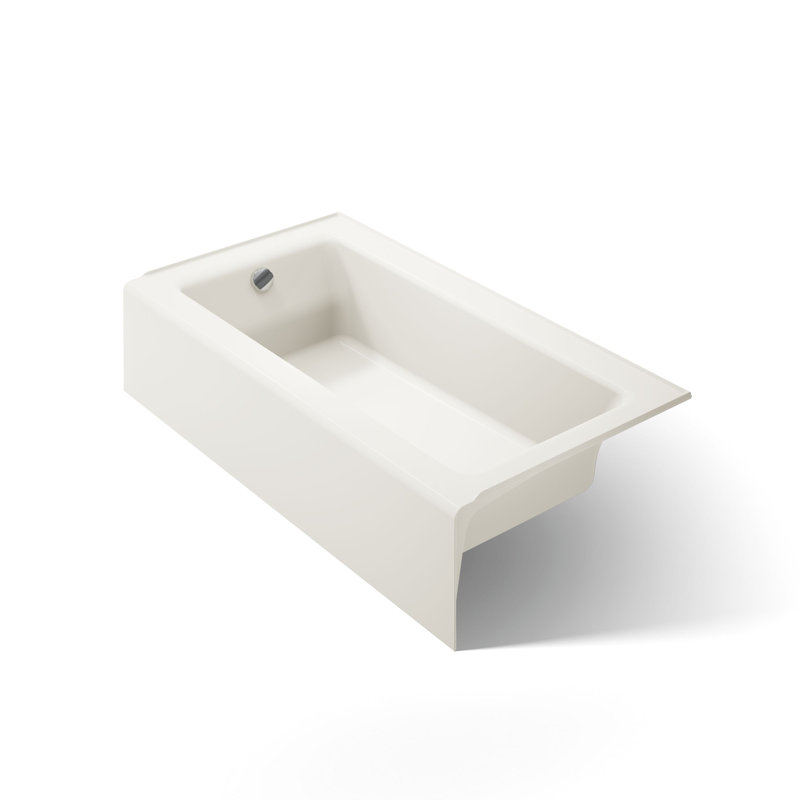 Bellwether 60" x 32" Soaking Bathtub, Biscuit, Left