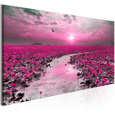 «Gazit Lilies And Sunset Narrow», reproduction sur toile