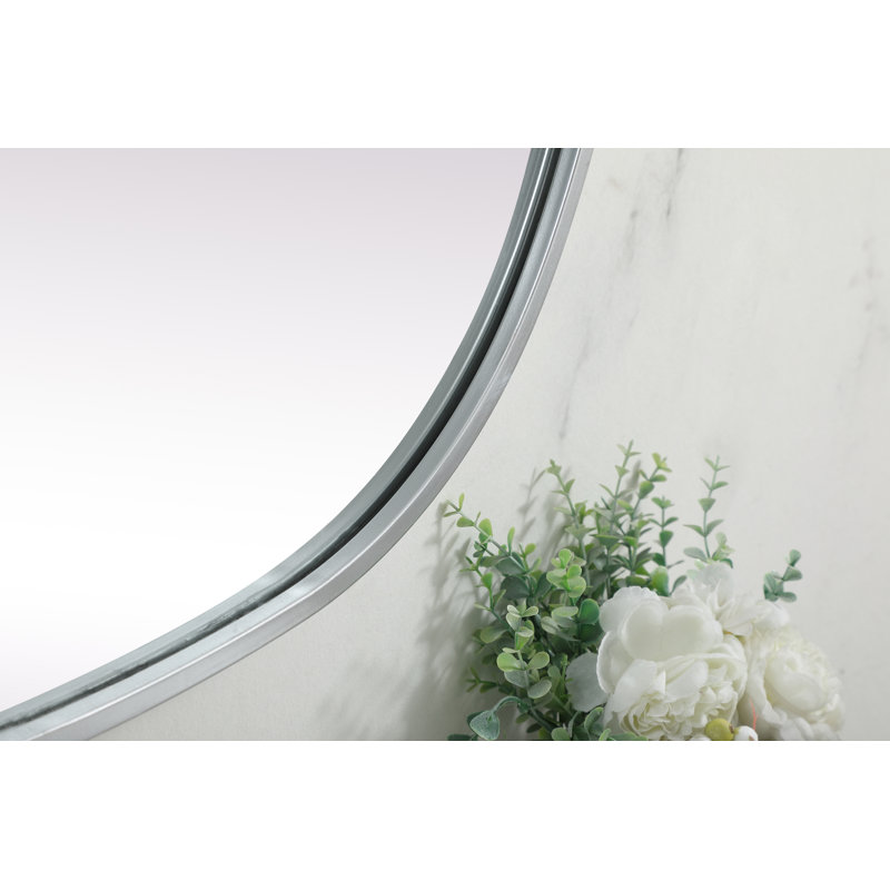 Miroir mural Sabine, Argent, 36 po x 27 po