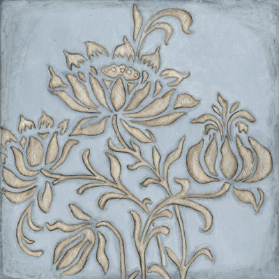 Silver Filigree VI - Wrapped Canvas Painting