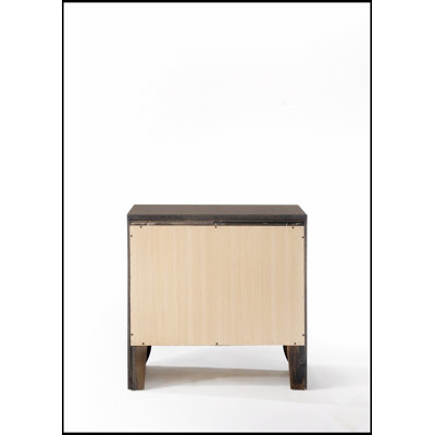 Ireland Finish Nightstand with Spacious Drawer and Convenient Tray, Perfect for Bedside Storage and Organization.