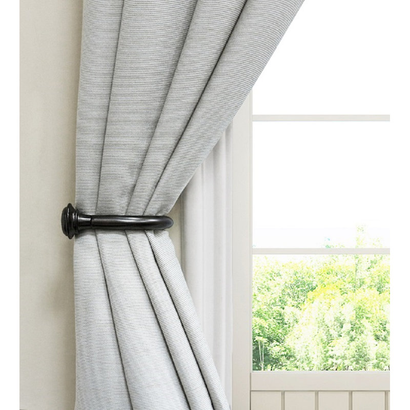Accessoire de quincaillerie de rideau 8,66 ", Noir