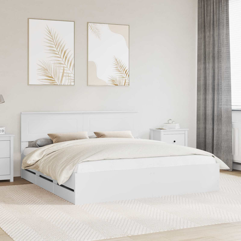 Bed, Super King (6'), White
