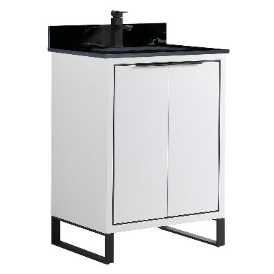 24'' Single Bathroom Vanity with Stone Top