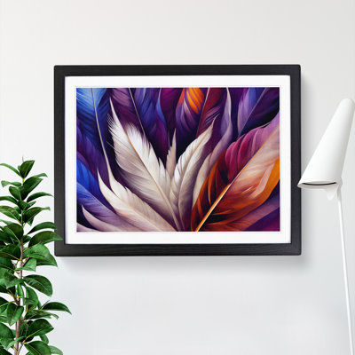 Exhilarating Bird Feathers - Single Picture Frame Painting