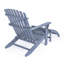 Chaise Adirondack classique en bois d'acacia massif avec repose-pieds Saranac-1725742740