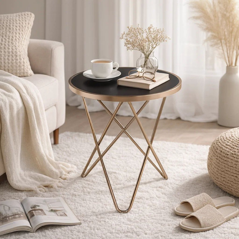Table de bout Huckell, Noir