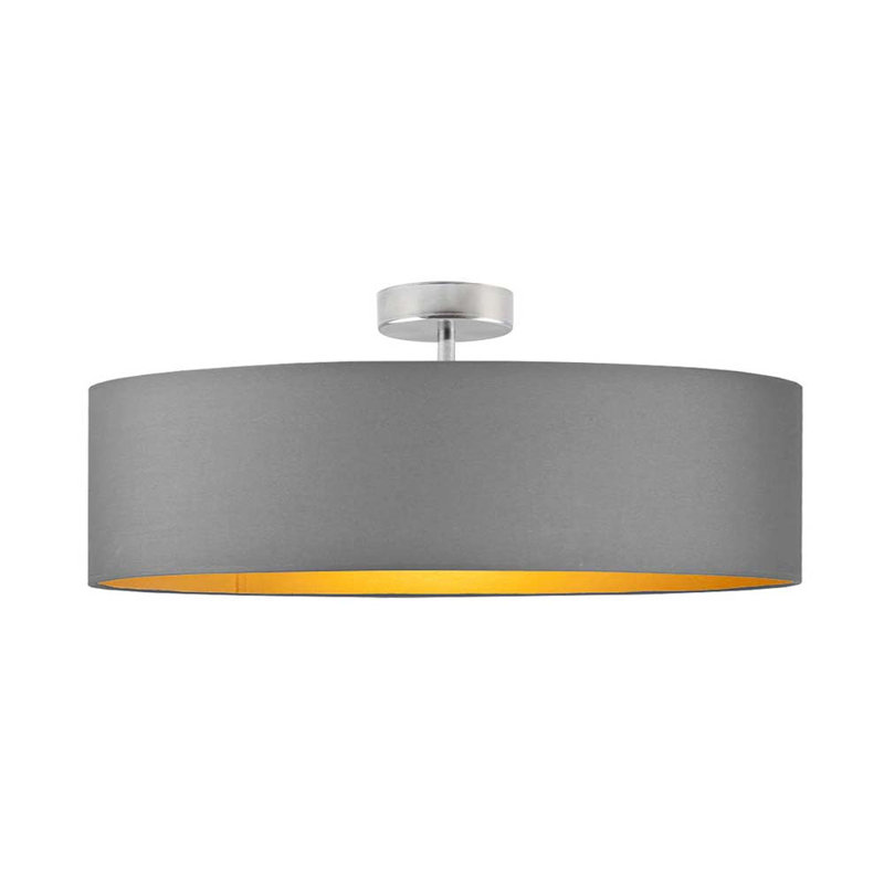 Sundquist Semi Flush Mount, Grey, Grey