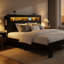 Base de lit plateforme en bois-927900483