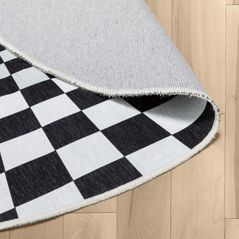 Abstract Indoor Rug, Round 6'7"