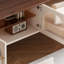 Meuble télé moderne en bois manufacturé blanc-38050590