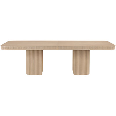Gascon 112" - 160" Solid Wood And Oak Veneer Dining Table