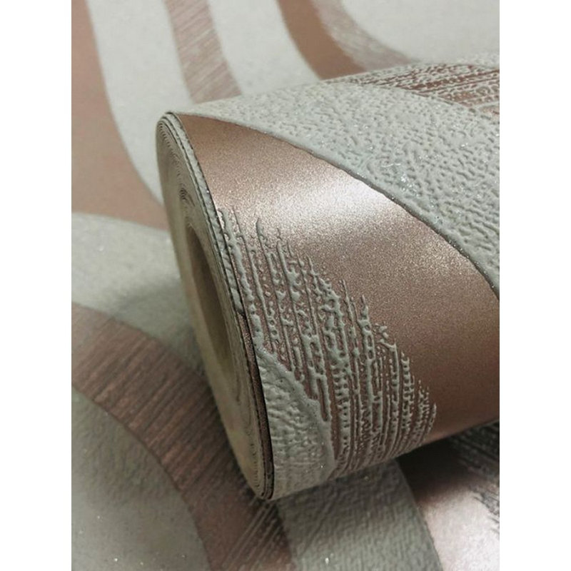 Bohannon 10m x 53cm Semi-Gloss Wallpaper Roll, Rose Gold