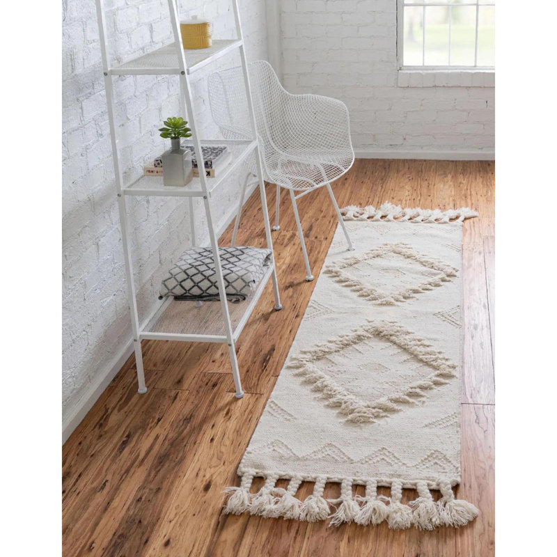 Annunciata Wool Moroccan Indoor Rug, Runner 2'7" x 13'1"